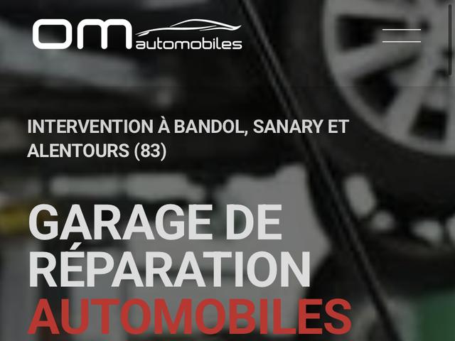 Page d'accueil de OM Automobiles
